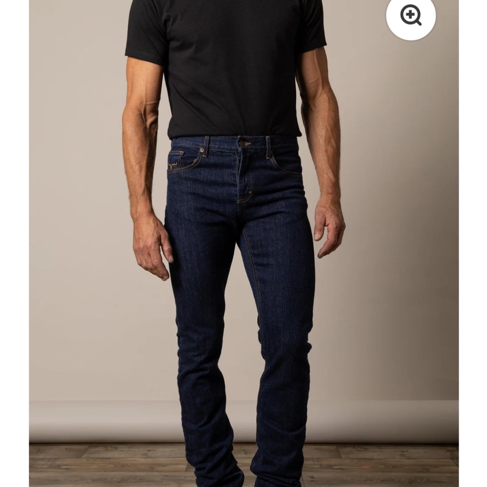 Kimes Ranch Men's Deep Blue Slim Jeans - Picture 10 of 15